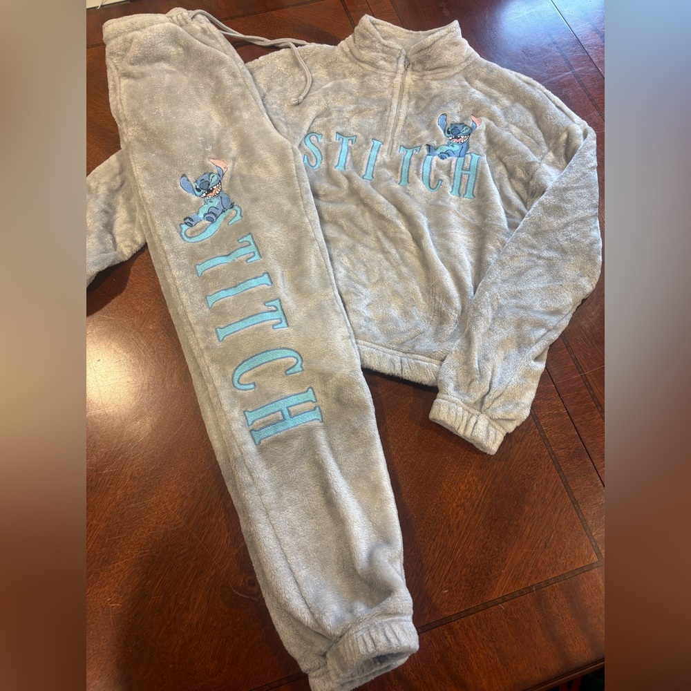 Kids Fleece Sweatpants Set - Gray
